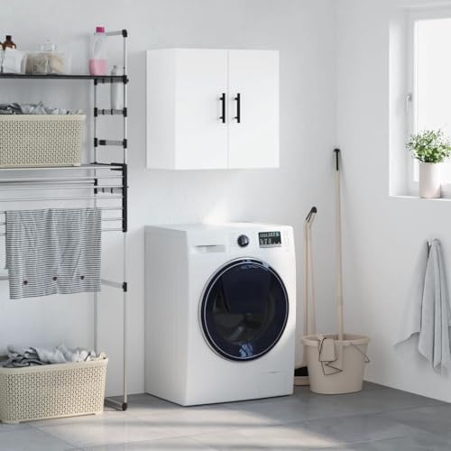 Qnhdfrt Weißer Wandschrank aus Holzwerkstoff 60x31x60 cm Hängeschrank mit Dekorationsfläche für Aufbewahrung und Organisation in Küche Bad Wohnzimmer von Qnhdfrt