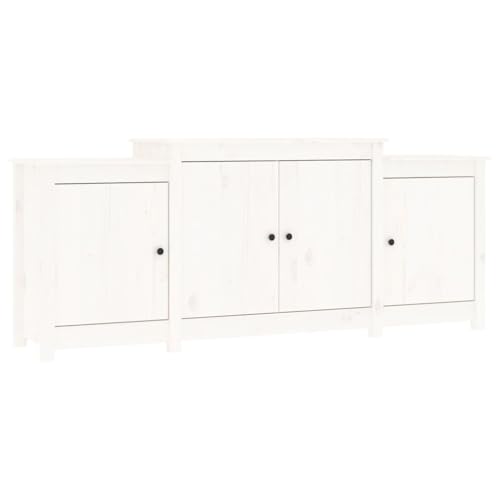 Qnhdfrt Weißes Sideboard 164x37x68 cm Massivholz Kiefer 8 Fächer Landhausstil für Wohnzimmer Flur Qnhdfrt Weißes Sideboard 164x37x68 cm Massivholz Kiefer 8 Fächer Landhausstil für Wohnzimmer Flur von Qnhdfrt