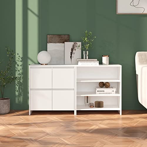 Qnhdfrt Weißes Sideboard Schrank aus Holzwerkstoff 70 cm Breite mit Regalen und Türen für Wohnzimmer Küche Flur Praktische Aufbewahrung und Dekoration Qnhdfrt Weißes Sideboard Schrank aus Holzwerkstoff 70 cm Breite mit Regalen und Türen für Wohnzimmer Küche Flur Praktische Aufbewahrung und Dekoration von Qnhdfrt