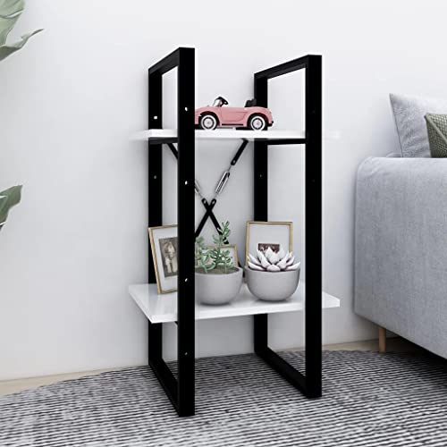 Qnhdfrt Zweifach Bücherregal Schmal Weiß 40x30x70 cm aus Holzwerkstoff Metall Industriedesign Stabiles Stehregal für Wohnzimmer Büro Qnhdfrt Zweifach Bücherregal Schmal Weiß 40x30x70 cm aus Holzwerkstoff Metall Industriedesign Stabiles Stehregal für Wohnzimmer Büro von Qnhdfrt