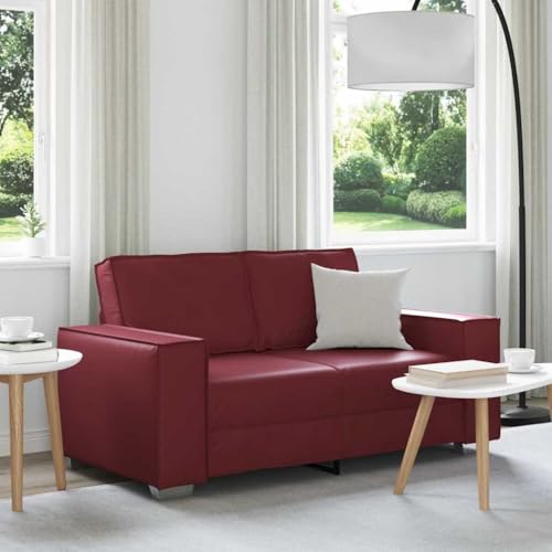 Qnhdfrt Zweisitz Kunstleder Sofa Weinrot 160 x 78 x 84 cm Modernes Design Robuste Kunststoffbeine Platzsparendes kleines Sofa für Wohnzimmer Jugendzimmer Balkon Qnhdfrt Zweisitz Kunstleder Sofa Weinrot 160 x 78 x 84 cm Modernes Design Robuste Kunststoffbeine Platzsparendes kleines Sofa für Wohnzimmer Jugendzimmer Balkon von Qnhdfrt