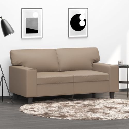Qnhdfrt Zweisitzer Sofa Kunstleder Cappuccino-Braun 120 cm Modernes Design Robust und Bequem für Wohnzimmer kleine Räume oder gemütliche Ecken Qnhdfrt Zweisitzer Sofa Kunstleder Cappuccino-Braun 120 cm Modernes Design Robust und Bequem für Wohnzimmer kleine Räume oder gemütliche Ecken von Qnhdfrt