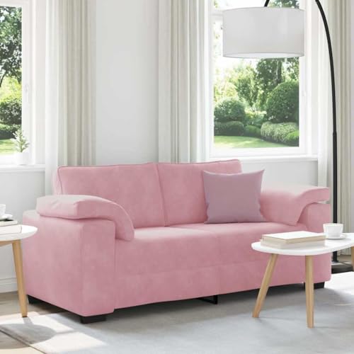 Qnhdfrt Zweisitzer-Sofa aus Samt in Rosa, 140 cm Sitzbreite, Bequemes Relaxsofa mit Weicher Polsterung und Stabiler Konstruktion für Wohnzimmer, Schlafzimmer und Mehr Qnhdfrt Zweisitzer-Sofa aus Samt in Rosa, 140 cm Sitzbreite, Bequemes Relaxsofa mit Weicher Polsterung und Stabiler Konstruktion für Wohnzimmer, Schlafzimmer und Mehr von Qnhdfrt