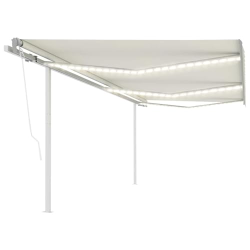 Qnhdfrt elektrische Gelenkarmmarkise 600x300 cm Creme mit Windsensor und LED Beleuchtung aus rostfreiem Alu Rahmen und Polyester Stoff und Robustes Material für Terrasse Balkon Garten Qnhdfrt elektrische Gelenkarmmarkise 600x300 cm Creme mit Windsensor und LED Beleuchtung aus rostfreiem Alu Rahmen und Polyester Stoff und Robustes Material für Terrasse Balkon Garten von Qnhdfrt