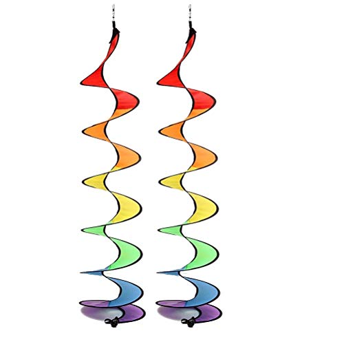 QoFina SQ0J Rainbow rotating wind bar, Acrylic, Colourful von QoFina