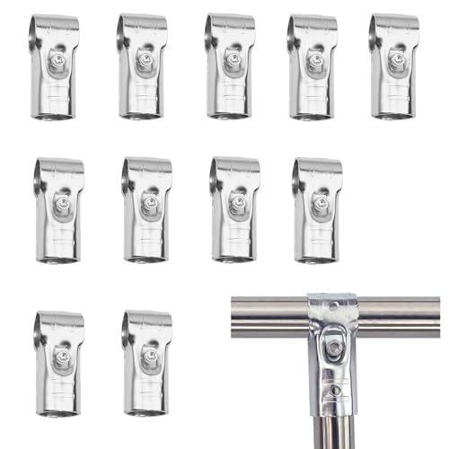 12 Stück T Rohrklemmen 25 mm,T-Stück Rohrverbinder,Verstellbare Zaunklemmen Verbindungsstück T Pipe für Maschendrahtzaun Endklemmenplatten 12 Stück T Rohrklemmen 25 mm,T-Stück Rohrverbinder,Verstellbare Zaunklemmen Verbindungsstück T Pipe für Maschendrahtzaun Endklemmenplatten von QoTang