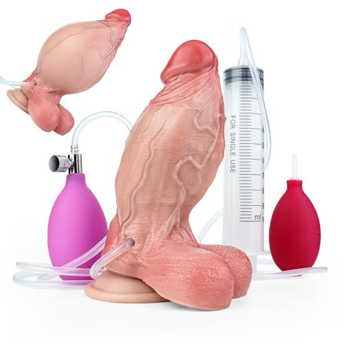 Qodpxxi XXL Aufblasbarer Analplug Realistischer Spritz Dildo Analdildos mit Spritzfunktion Anal Toys Silikon GroßEr Dildo Butt Plug Analdildos Prostata Massage Anal Spielzeug für die Frau Männer Qodpxxi XXL Aufblasbarer Analplug Realistischer Spritz Dildo Analdildos mit Spritzfunktion Anal Toys Silikon GroßEr Dildo Butt Plug Analdildos Prostata Massage Anal Spielzeug für die Frau Männer von Qodpxxi