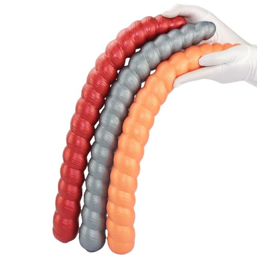 Silikon Faden Dildo Buttplug Doppeldildo Extra Lang Analplug Flexibler Analdildo Sextoy G-Punkt Stimulation Weich Doppeldildos Anal Vaginal Massagestab Sex Spielzeug für die Frau Männer Lesben von Qodpxxi