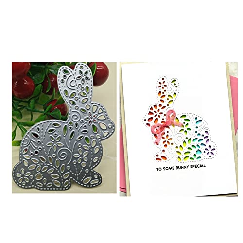 Qoiseys Kaninchen Ostern Stanzschablone Die Stanzen Basteln Prägeschablone, Stanzungen für DIY Scrapbooking Fotoalbum Dekoratives Papier Basteln Prägeschablone von Qoiseys