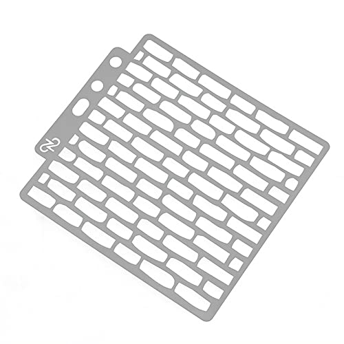 Qoiseys Ziegel Kunststoff Schablonen für Malerei,Wiederverwendbare Schablonen Zeichnung Schablone Template Malerei Vorlagen für Malerei auf Papier, Holz, Leinwand, Stoff, Wände(5.5”*5.1“） von Qoiseys