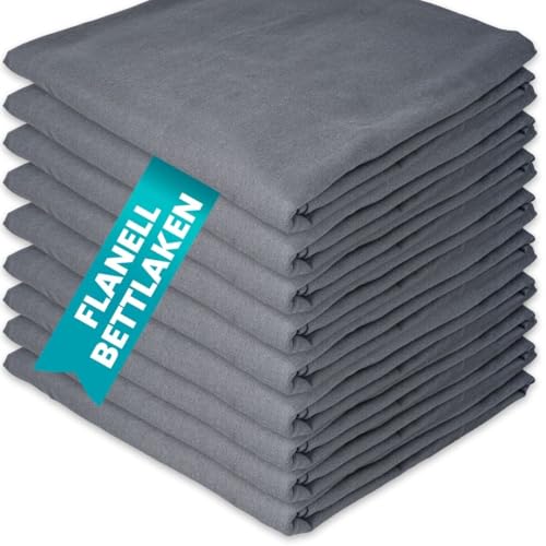 Flanell Bettlaken ohne Gummizug 120 x 200 cm Anthrazit 100% Baumwolle kuschelig warm Glatte Betttücher flauschig Hotel Laken Baumwollflanell Haustuch Flanell Bettlaken ohne Gummizug 120 x 200 cm Anthrazit 100% Baumwolle kuschelig warm Glatte Betttücher flauschig Hotel Laken Baumwollflanell Haustuch von Qooltex