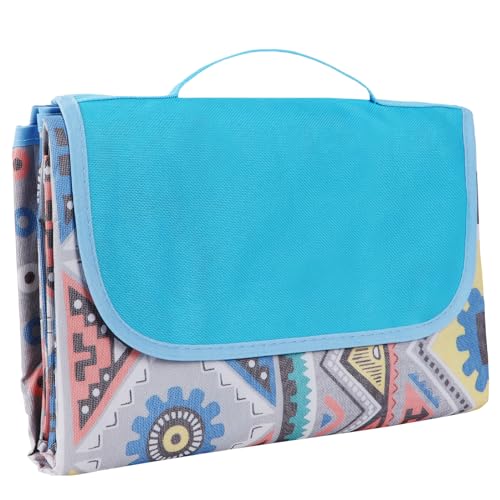 Qoosea Picknickdecke 200x200cm, Tragbare Waschbar Stranddecke mit Tragegriff für 4-6 Personen, Faltbare Picnic Blanket Outdoor Campingdecke für Personen im Park, Garten, Strand, Rasen -Böhmen Qoosea Picknickdecke 200x200cm, Tragbare Waschbar Stranddecke mit Tragegriff für 4-6 Personen, Faltbare Picnic Blanket Outdoor Campingdecke für Personen im Park, Garten, Strand, Rasen -Böhmen von Qoosea