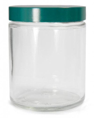 Qorpak 2S08 QGTV Vorratsglas Klarglas Wide Mouth, 270 ml, PTFE-gefütterter Deckel, 24 Stück von Qorpak