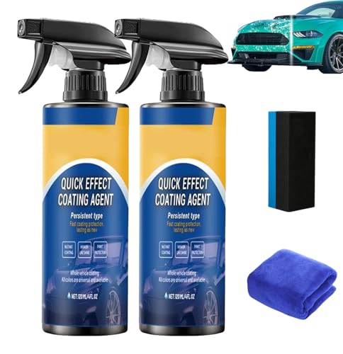 Drachenkind Autolack Spray, 2026 Neu Sopami Quick Effect Coating Agent, Sopami Auto Cleaner, Multifunctional Coatings Renewal Sprays, Integriert Wiederherstellung, Aufhellung Und Schutz (2PCS) von Qosigote
