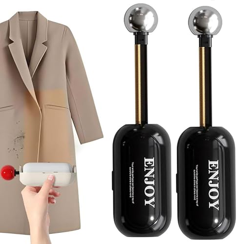 Qosigote Cleanglide Reusable Sticky Roller Ver, Handyroller Reusable Sticky Roller, Sticky Roller,Reusable Lint Roller, Portable Sticky Roller Washable Lint Roller (2pcs-Black) von Qosigote