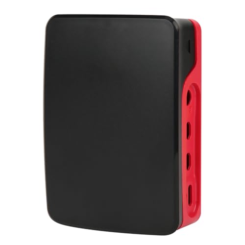 ABS Shell Protective Shell Hülle in Schlitz genaues Lochwiderstand 4b schwarz rote weiß rote passende Heimbüro -Verwendung (Black Red) von Qotolite