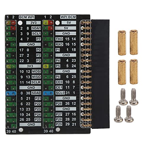 GPIO Expansion Board Interface Extension Adapter Modul Dual Row 400 Terminalinformationen bequemer Betrieb PCB -Material Langlebige stabile Struktur von Qotolite