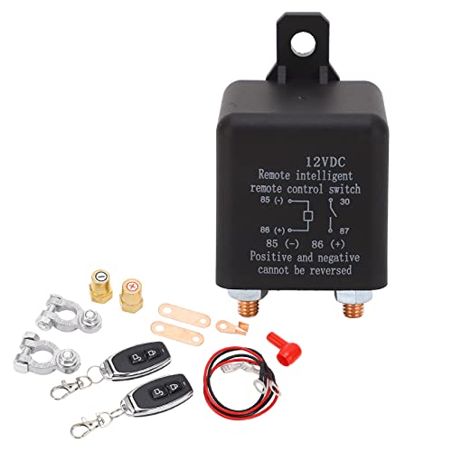 Qotolith 12V Fernbedienungssteuerauto -Relaisschalter Keine Kupferspule Dual Wireless Controller Vehicle Relay (200A) von Qotolite