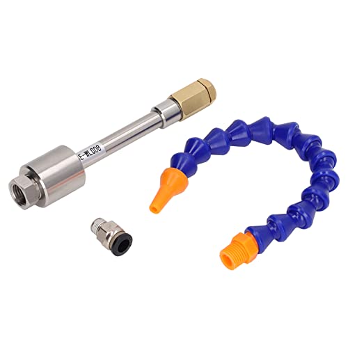 Qotolith 3 Stcs Set Cold Air Gun 7 bar 520BTU schnelle Kühlung Flexibler Wirbelrohr Edelstahlluftkühler von Qotolite