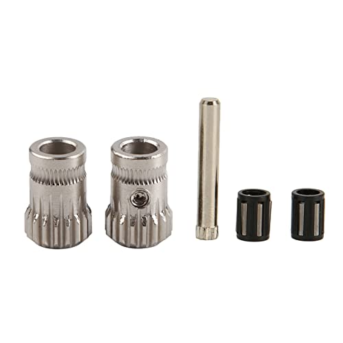 Qotolith 3D -Drucker Extruder -Zahnrad gehärteter Stahl RNC -Nanobeschichtung Hochhärte Dual Antriebsgetriebe Wellenlagerlager Kit von Qotolite