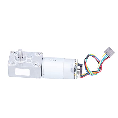 Qotolith 5840-555 Getriebe Motor Selbstverriegelungsgeschwindigkeitsreduzierung Hochtorsionsgetriebe Motor mit Encoder (470RPM DC24V) von Qotolite