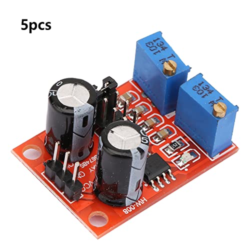 Qotolith 5pcs NE555 Einstellbarer Impulsfrequenzmodul Square Wave Signal Generator 5V-15VDC Qotolith 5pcs NE555 Einstellbarer Impulsfrequenzmodul Square Wave Signal Generator 5V-15VDC von Qotolite
