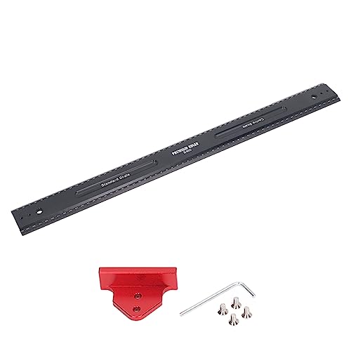 Qotolith 600 mm Aluminiumlegierung Holzbearbeitung Lineal Multifunktional metrisch t Typschriftenlineal für vertikale Leiter Dual -Zweck von Qotolite