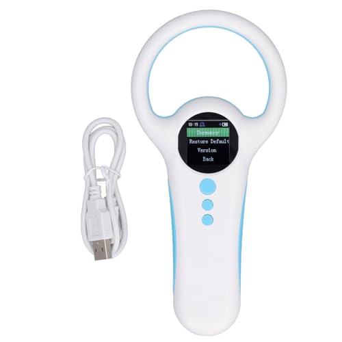 Qotolith Handheld Microchip Scanner, ISO 11784 FDX B 134,2 kHz 125 kHz, Nicht -Scan, OLED -Display, Langstrecke, für Tierpflege, Tierunterkünfte von Qotolite