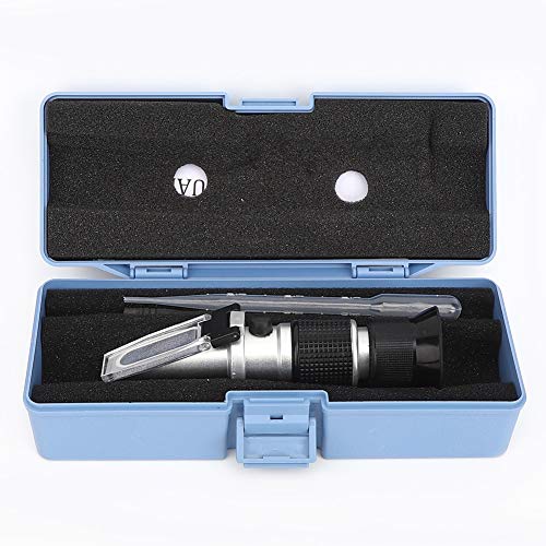 Refraktometer-Konzentrationstester 0-90% mit automatischer Temperaturkompensation Handheld-Werkzeug für die meisten Flüssigzucker-Test-Aluminiummaterial Refraktometer-Konzentrationstester 0-90% mit automatischer Temperaturkompensation Handheld-Werkzeug für die meisten Flüssigzucker-Test-Aluminiummaterial von Qotolite