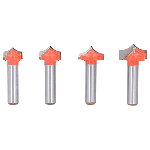 Router-Bit spitze Nase CNC-Gravur Haken Scher Cutter 4 Stück Set mit 8mm Runds chaft von Qotolite