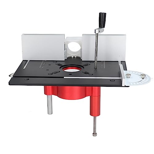 Router Liftsystem Elektrisch Router Tisch Einsatzplatte Hebeplatte Basis Kit Holzbearbeitung Schleifer rot (Black) von Qotolite
