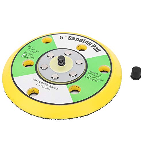 Runde Schleiferhalter Buffing Pad Backer Platte 6 Loch Universal Polishing Machine Tablett Schleikkissen Kompakt Leichte einfache Installation lebiger ABS -Material von Qotolite