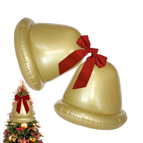 Qoukonao Aufblasbarer Weihnachtsball | Riesiger Jingle Bell Aufblasbarer Ball | 1 Paar Urlaub Festlich Saisonal für Wohnzimmer Außen Hof Rasen Garten Qoukonao Aufblasbarer Weihnachtsball | Riesiger Jingle Bell Aufblasbarer Ball | 1 Paar Urlaub Festlich Saisonal für Wohnzimmer Außen Hof Rasen Garten von Qoukonao