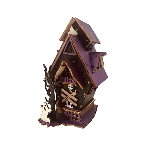 Qoukonao Halloween Geisterhaus | Spuk Dekoration | 3D Beleuchtete Rustikale Deko Horrordeko Für Landhaus Party Dekoration Wohnzimmer Kaminbereich Qoukonao Halloween Geisterhaus | Spuk Dekoration | 3D Beleuchtete Rustikale Deko Horrordeko Für Landhaus Party Dekoration Wohnzimmer Kaminbereich von Qoukonao