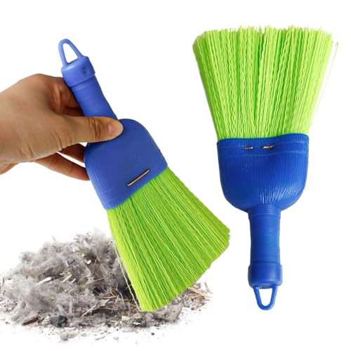 Qoukonao Handfeger - Handfeger Handbürste - Multifunktionale 2-Teilige Kompakt Bürste für Tisch Haustiernest Innenbereich von Qoukonao