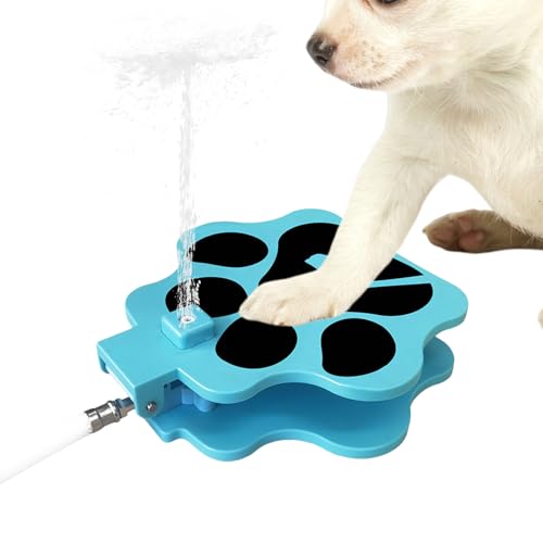 Qoukonao Hundespiel mit Pfotenaktivierung,Selbstauslösender Hundetränke - Hundespielzeug mit Sprinkler & Schlauch Für Zwinger Camping Park Drinnen Draußen Qoukonao Hundespiel mit Pfotenaktivierung,Selbstauslösender Hundetränke - Hundespielzeug mit Sprinkler & Schlauch Für Zwinger Camping Park Drinnen Draußen von Qoukonao