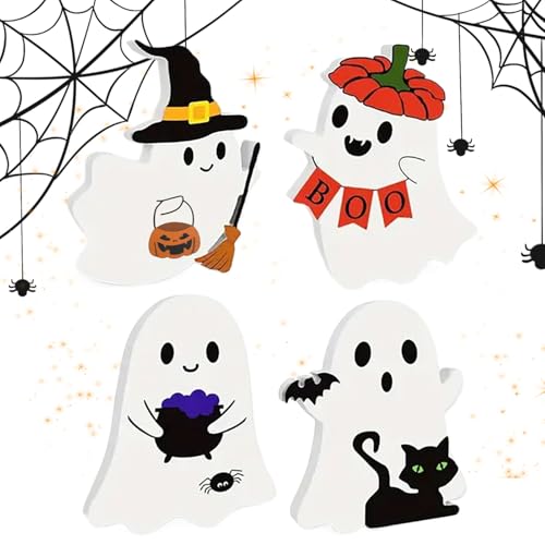 Qoukonao Niedliche Geisterdekorationen, Halloween-Geister-Schreibtischschilder, Figuren, gruselige Tischaufsätze für Urlaub, Küche, Kamin, Party, Innenveranda, abgestuftes Tablett, Wohnung Qoukonao Niedliche Geisterdekorationen, Halloween-Geister-Schreibtischschilder, Figuren, gruselige Tischaufsätze für Urlaub, Küche, Kamin, Party, Innenveranda, abgestuftes Tablett, Wohnung von Qoukonao