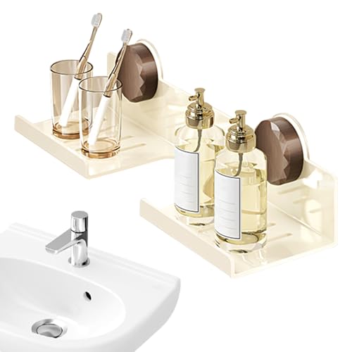 Qoukonao Waschtisch Über Wasserhahn - WandFür Bad | Klebeorganizer Stahl Platzsparend Parfumdisplay Toilette Küche Qoukonao Waschtisch Über Wasserhahn - WandFür Bad | Klebeorganizer Stahl Platzsparend Parfumdisplay Toilette Küche von Qoukonao