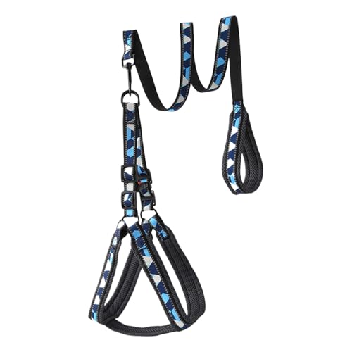 Qoukonao Welpen Geschirr Und Leine Set - Reflektierendes Trainingsseil - Atmungsaktives Rutschfestes Verstellbares Geschirr für Großhunde Outdoor Spaziergänge Qoukonao Welpen Geschirr Und Leine Set - Reflektierendes Trainingsseil - Atmungsaktives Rutschfestes Verstellbares Geschirr für Großhunde Outdoor Spaziergänge von Qoukonao