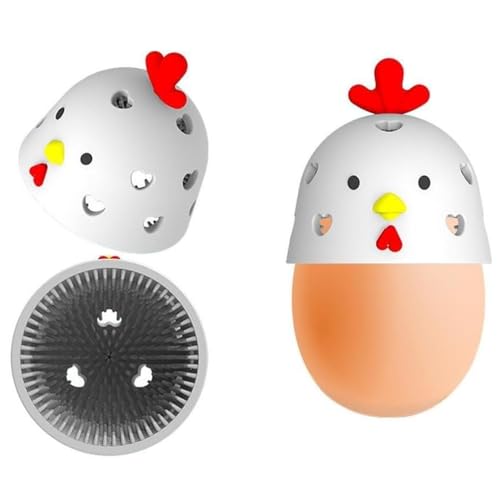Qplcdg Eierbürstenreiniger,Silikon Eierbürste Für Frische Eier, Eierreiniger Bürstenwerkzeug für Zuhause,Bauernhof,Einfach zu Verwenden von Qplcdg