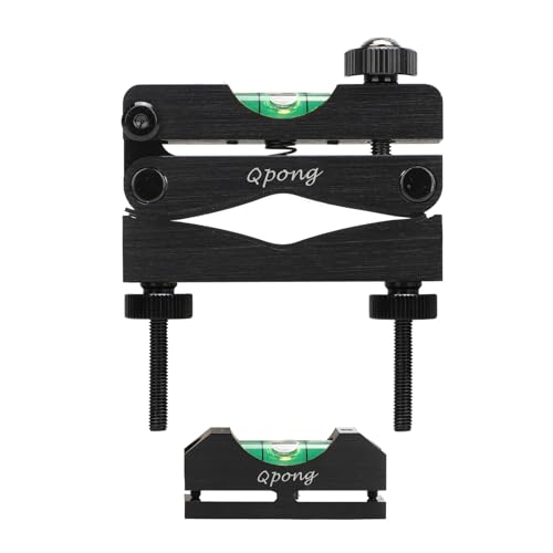 Qpong Scope Leveling Kit Scope Level Magnetic Leveling Tool High Precision Bubble Leveling System (Black Barrel Clamp) von Qpong