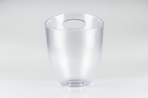 Qpractiko - Eiswürfelbehälter 3,5L | Stilvolles Kühlen für Partys | Ergonomisches Design mit Griff | Vielseitig für Eis & Snacks | Robuste Konstruktion, Transparent, Kunststoff von Qpractiko