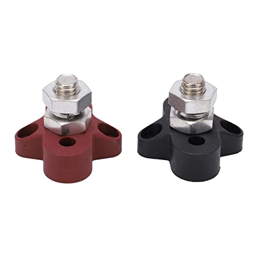 Qqmora 2 Stück Batterie Power Junction Post Block Isoliertes Metall Terminal Stud Hoch Effiziente DC48V Autos Wohnmobile ATVs Qqmora 2 Stück Batterie Power Junction Post Block Isoliertes Metall Terminal Stud Hoch Effiziente DC48V Autos Wohnmobile ATVs von Qqmora