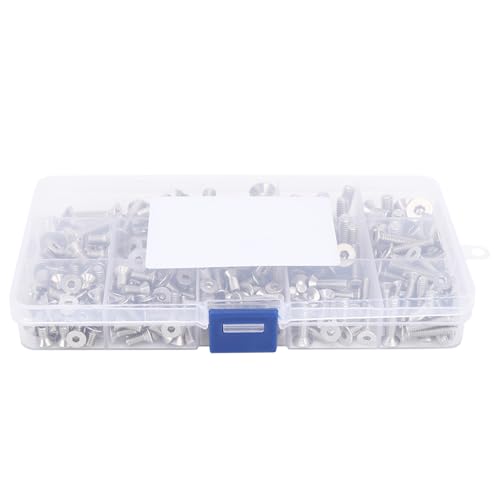 Qqmora 260pcs Flachschrauben -Set Edelstahl -Sechskant -Sockel -Verbindungselemente Elektronikindustrie, Flachschrauben -Sortiment -Kit -Buchse -Schraube Set Qqmora 260pcs Flachschrauben -Set Edelstahl -Sechskant -Sockel -Verbindungselemente Elektronikindustrie, Flachschrauben -Sortiment -Kit -Buchse -Schraube Set von Qqmora