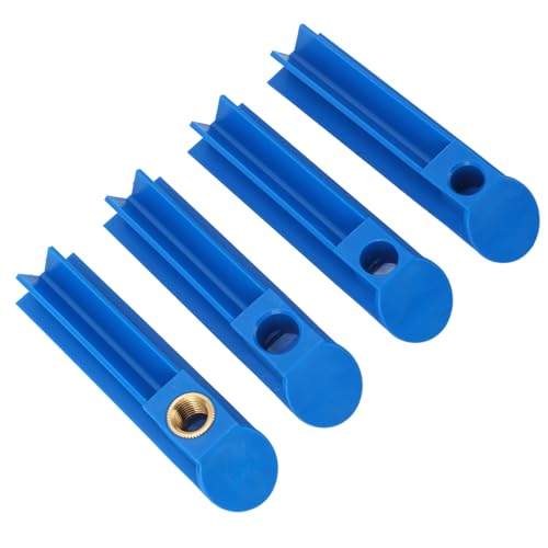 Qqmora 4PCS Kraftstoff Injektor Spül Reiniger Adapter Set Entfernt Effizient Kohlenstoff-Ablagerungen für Auto Motorrad Blau ABS von Qqmora