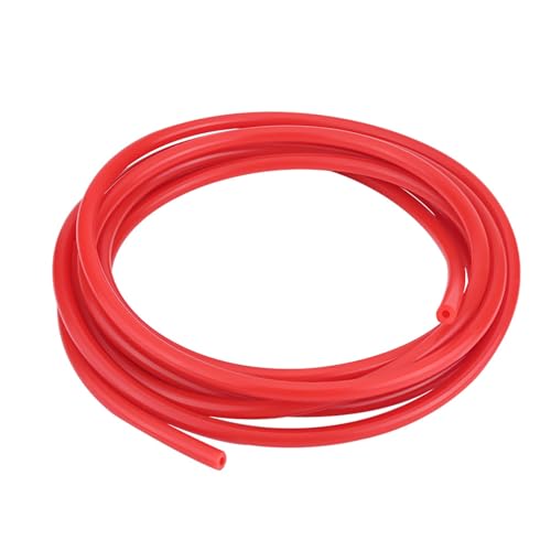 Silikon Vakuumr?hre Auto Auto 4mm 5 Meter Schlauchrohr Silikonschlauch Universal(rot),Rohr,Kabelbaum von Qqmora