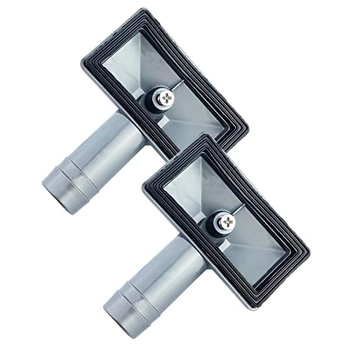 2 Stück Überlaufkopf Waschbecken Überlauf Rechteck Interface, 75x40mm von Qrity