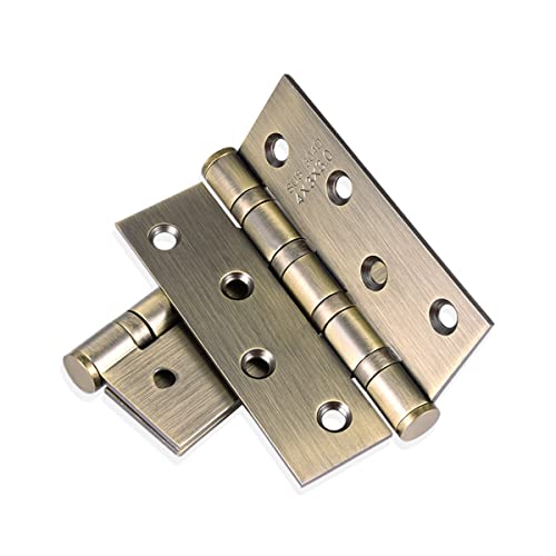 Qrity 4 Stück Schrankscharniere Stecker Scharnier 4" 100mm Kugellagerscharniere Türscharnier, Antike Bronze von Qrity