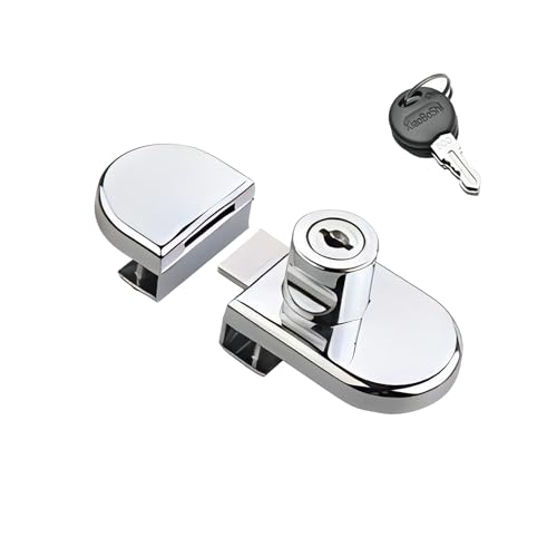 Qrity 1 Pieza Glasschrankschloss Weinschrankschloss, ohne Bohrer, für Glasdicke 5-8mm Showcase Mall Display Glas Weinschrank Schmucktür Qrity 1 Pieza Glasschrankschloss Weinschrankschloss, ohne Bohrer, für Glasdicke 5-8mm Showcase Mall Display Glas Weinschrank Schmucktür von Qrity