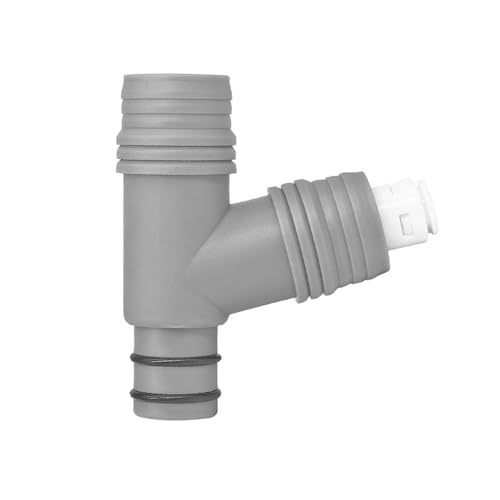 Qrity 1 Stück Abflussrohr Verbinder Waschbecken, mit 1/4" Push-fit Gerade Stecker, 3-Wege Abflussrohrverbinder, Y-Form, Schlauchverbinder für Waschbecken, Abfluss von Qrity